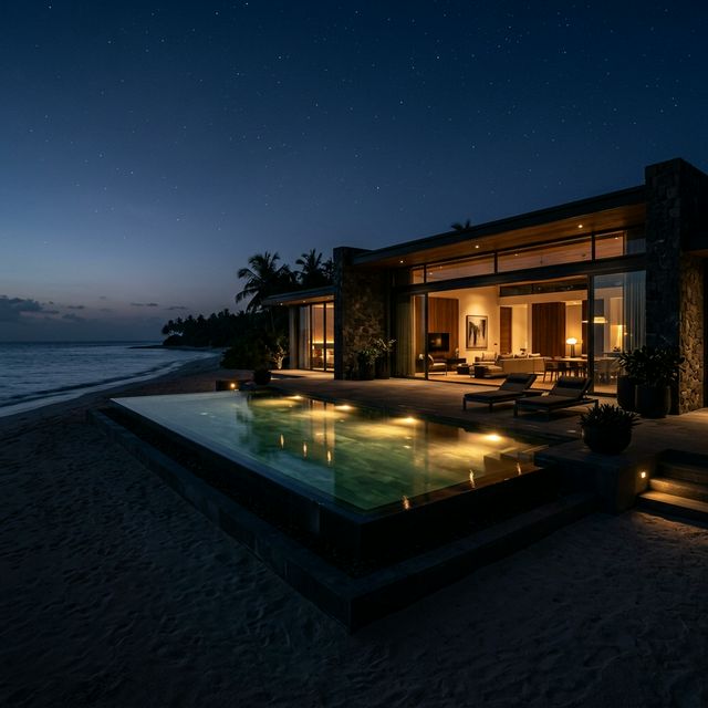 Villa de luxe nuit